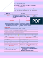 Formato de Propuesta de Objetivos y Agenda Académica