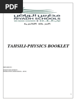 Tahsili Physics-Problems and Questions