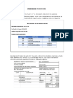 Ordenes de Producción Caso