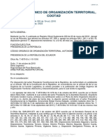 Código Orgánico de Organización Territorial, Autonomía y Descentralización