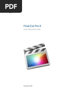 Final Cut Pro X Exam Preparation Guide