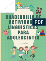 Cuadernillo de Actividades Morfosintacticaspara Adolescentes (12 - 18 Años) Tomo 2