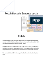 Fetch Decode Execute Cycle