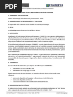 Informe Previo de Evaluacion de Software