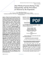 The Glory of Indian Medical System During Vedic Period and Subsequently and The Procedures Developed Thereon by The Exponents