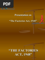 Facotries Act PPT 1948