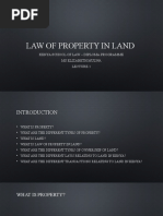 LL1 Introduction To Land Law