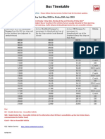 Uel Bus Timetable Summer 2023