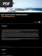 SAP Cloud ALM For Implementation - Tasks Management