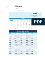 Plantilla de Agenda Mensual