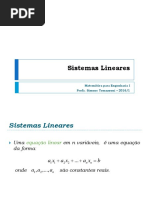 AL - 1 - Sistemas Lineares