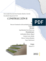 Trabajo de Encofrado de Un Canal Trapezoidal