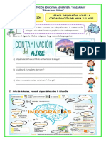 Ficha-Lun-Comun-Leemos Infografías Sobre La Contaminación Del Agua y El Aire Identificamos Verbos