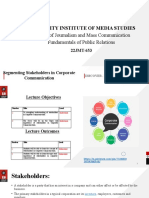 Segmenting Stakeholders in Corporate Communication