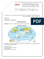 Geografia - Lista - de - Atividades - 9ºano - Cap - 7 e 8