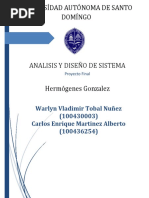 Proyecto Final Analisis y Diseno de Sistema