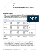 11.2.1 Packet Tracer - Configure and Verify eBGP - ILM