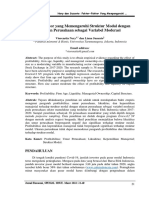 Faktor-Faktor Yang Memengaruhi Struktur Modal Dengan Ukuran Perusahaan Sebagai Variabel Moderasi