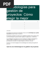 Gestion de Proyectos