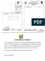 Constancia de Trabajo y Certificación Medico