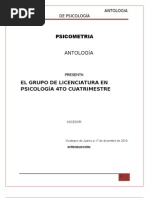 Antologia de Psicometria