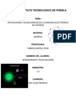 Aplicaciones Tecnologicas de La Emision Electronic A de Los Atomos