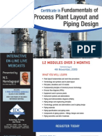 Process Plant Layout and Piping Design: Fundamentals of