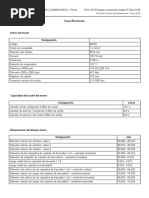 2016 Ranger Especificaciones