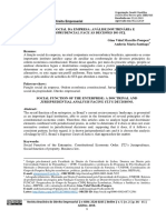 Função Social Da Empresa - Análise Doutrinária e Jurisprudencial