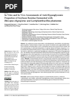 In Vitro and in Vivo Assessments of Anti-Hyperglycemic