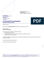 Attestation D'Assurance: Scolaire Et Extra-Scolaire