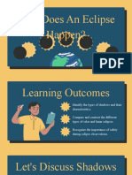 Solar and Lunar Eclipses Science Presentation in Yellow Blue Illustrative Style