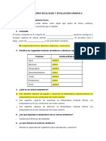 Cuestionario Ecología y Evolución Unidad 2