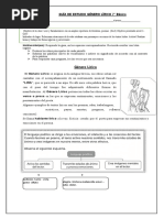 GUIA DE APRENDIZAJE DE LENGUAJE DEL GENERO LIRICO 7MOS AGOSTO - Septiembre Modificar 2022