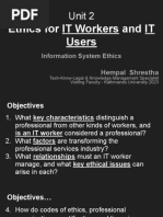 Unit 02 Ethics For IT Workers and IT Users - 2023 - 02 - 19