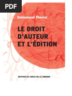 Le Droit D'auteur Et D'édition