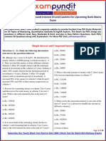 Simple Interest and Compound Interest DI and Caselets For Upcoming Bank Mains Exam