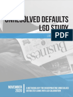 Unresolved Defaults LGD Study - Large Corporates