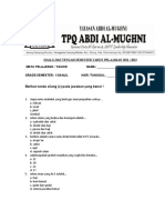 SOAL Mid Tauhid TPQ