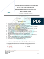 Soal Dan Jawaban Olimpiade Geografi Tingkat SMA Sederajat Se Jawa Timur Dan Bali Tahun 2010 Himpunan Mahasiswa Geografi "VOLCANO"