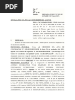 Demanda de Ejecucion de Acta de Conciliacion Erica Panduro Ultimo