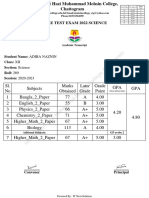 Xii Pre Test Exam 2022 Science: Government Hazi Muhammad Mohsin College, Chattogram