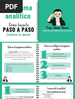 Cómo Hacer El Programa Analítico