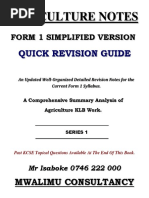 Form 1 Agric Simplified Notes