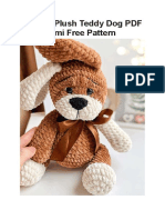 Crochet Plush Teddy Dog PDF Amigurumi Free Pattern