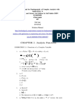 Fundamentals of Complex Analysis With Applications To Engineering and Science 3rd Edition by Saff Snider ISBN Solution Manual