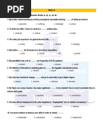 Secondary 3 Exercises Unit 9