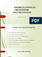 Les Immobilisations en Orthopédie-Traumatologie