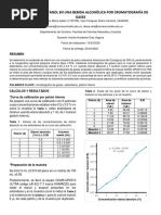 Determinación de Etanol en Una Bebida Alcohólica Por Cromatografía de Gases