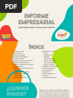 Informe Empresarial: Sofía Salgado López y Jimena Arcila Cifuentes